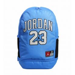 Plecak sportowy Air Jordan 23 Jersey Backpack niebieski 27L 9A0780-B9F. Niebieskie plecaki męskie Jordan, bez wzorów, z jersey, sportowe. Za 198.00 zł.