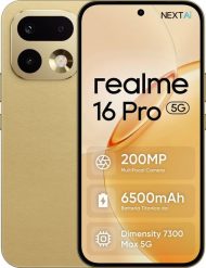 Smartfon Realme 16 Pro 5G 8/256GB Złoty (TKORALSZA0176). Żółte smartfony realme. Za 1,335.00 zł.