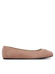 Tommy Hilfiger Baleriny Th Hardware Suede Ballerina FW0FW08655 Beżowy. Brązowe balerinki damskie Tommy Hilfiger, bez wzorów, ze skóry, bez obcasa, bez zapięcia. Za 329.99 zł.