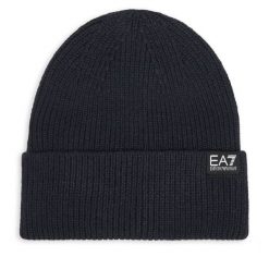 Czapka EA7 Emporio Armani. Niebieskie czapki męskie EA7 Emporio Armani, na zimę, bez wzorów. Za 199.99 zł.