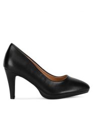 Clara Barson Czółenka WSS21575-01 Czarny. Czarne czółenka damskie Clara Barson, bez wzorów, z materiału, bez obcasa, bez zapięcia. Za 76.99 zł.
