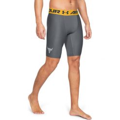 Under Armour Project Rock HeatGear® Armour Szorty Szary. Szare szorty męskie Under Armour, bez wzorów, z elastanu, rockowe. Za 206.95 zł.