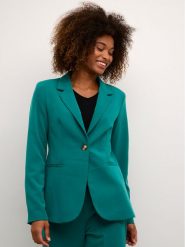 Kaffe Marynarka Sakura 10506684 Zielony Slim Fit. Zielone marynarki i żakiety damskie Kaffe, bez wzorów, z syntetyku, bez kołnierzyka, bez ramiączek. Za 449.99 zł.