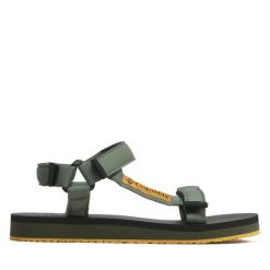 Sandały Columbia. Zielone sandały męskie Columbia, bez wzorów, sportowe, bez zapięcia. Za 189.99 zł.