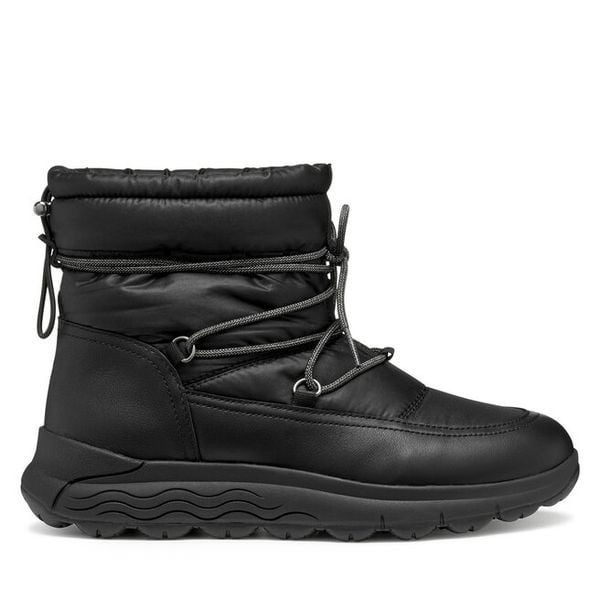 Śniegowce Geox. Czarne śniegowce damskie Geox, bez zapięcia. Za 429.99 zł.