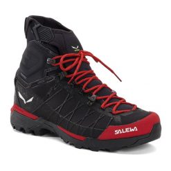 Buty trekkingowe męskie Salewa Ortles Light Mid PTX. Czarne buty zimowe męskie Salewa, bez zapięcia. Za 1,229.00 zł.