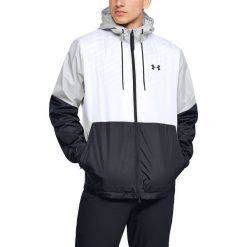 Under Armour Legacy Kurtka Czarny Biały. Białe kurtki męskie Under Armour, na wiosnę, s, bez wzorów, z elastanu, bez kaptura. Za 464.95 zł.