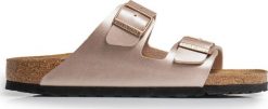 Birkenstock Klapki Birkenstock Arizona BF Cooper. Klapki damskie Birkenstock, bez wzorów, sportowe, bez obcasa, bez zapięcia. Za 399.00 zł.