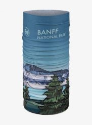 Chusta wielofunkcyjna Buff Coolnet UV National Parks - banff. Niebieskie szaliki męskie Buff, bez wzorów, z elastanu. Za 89.99 zł.