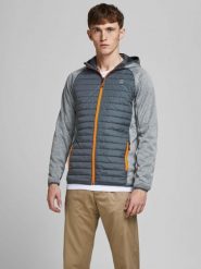 Jack&Jones kurtka pikowana JJEMULTI QUILTED JACKET 12182242 GREY MELANGE/SET-IN SLE M. Szare kurtki męskie Jack & Jones, m, bez wzorów, bez kaptura. Za 279.99 zł.