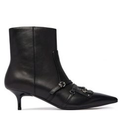 Botki PINKO. Czarne botki damskie Pinko, bez wzorów, bez obcasa, na szpilce, bez zapięcia. Za 1,399.00 zł.