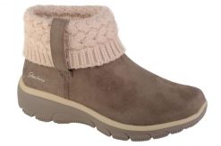 Buty zimowe damskie, Easy Going - Cozy Weather. Brązowe obuwie trekkingowe damskie Skechers, z materiału, bez zapięcia. Za 299.99 zł.