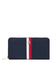 Tommy Hilfiger Portfel Th Icon Lrg Za Nylon Corp AW0AW19165 Granatowy. Niebieskie portfele damskie Tommy Hilfiger, z materiału. Za 269.99 zł.