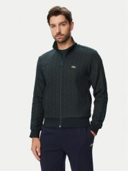 Lacoste Bluza SH1368 Zielony ciemny Regular Fit. Zielone bluzy męskie Lacoste, m, bez wzorów, z bawełny, bez ramiączek, bez kaptura. Za 839.99 zł.