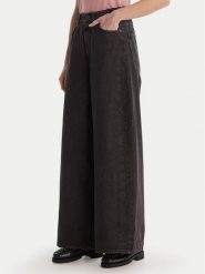 Weekend Max Mara Jeansy Vortice 2615181011 Czarny Wide Leg. Czarne jeansy damskie Weekend Max Mara, bez wzorów, z bawełny. Za 889.99 zł.