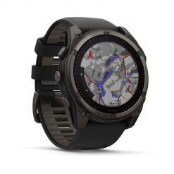 Zegarek Garmin Fenix 8 Solar Sapphire Titanium Carbon Grey DLC Black. Czarne zegarki sportowe Garmin, bez wzorów. Za 5,793.99 zł.