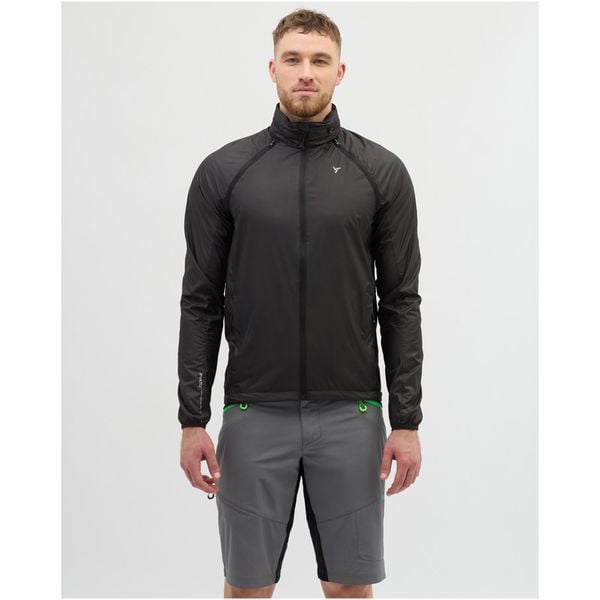 Kurtka rowerowa przeciwwiatrowa męska SILVINI VETTA MJ1612. Czarne kurtki męskie Silvini, l, bez wzorów, sportowe, bez kaptura. Za 309.99 zł.