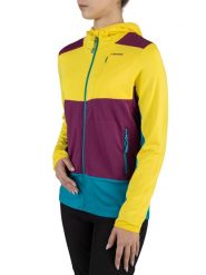 Bluza do biegania z kapturem damska Viking Tacoma Hoodie Lady. Fioletowe bluzy damskie Viking, uniwersalny, bez wzorów, z elastanu, sportowe, bez ramiączek, z kapturem. Za 199.90 zł.