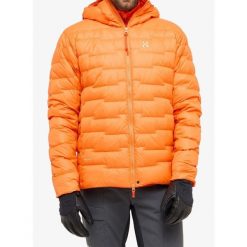 Kurtka puchowa męska Haglofs ROC Flash Down Hood. Brązowe kurtki męskie Haglöfs, m, bez wzorów, z puchu, sportowe, bez kaptura. Za 864.99 zł.