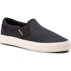 Tenisówki GANT - Zoee 18578446 Black G00. Czarne trampki i tenisówki damskie GANT, bez wzorów, z gumy, bez zapięcia. W wyprzedaży za 189.00 zł.