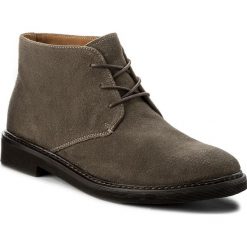 Trzewiki GEOX - U Damocle B U640SB 00022 C6029 Taupe. Szare botki męskie Geox, bez wzorów, z materiału, bez obcasa, bez zapięcia. W wyprzedaży za 289.00 zł.