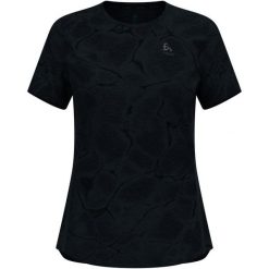 Koszulka damska do biegania ODLO Zeroweight Engineered Chill-Tec. Czarne bluzki damskie ODLO, xs, bez wzorów, sportowe, bez kołnierzyka, bez ramiączek. W wyprzedaży za 269.99 zł.