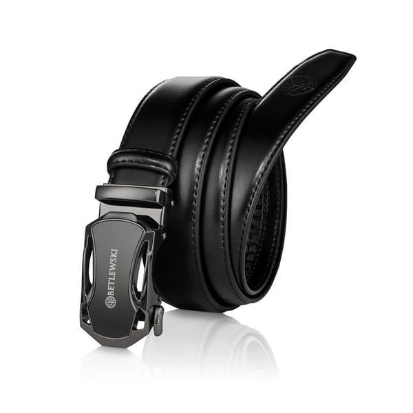 Skórzany pasek BETLEWSKI C30-CA CZARNY 105. Czarne paski męskie Betlewski, ze skóry. Za 99.00 zł.