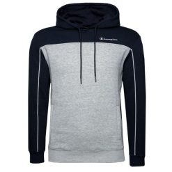 Bluza trekking męska Hoodie. Szare bluzy męskie Champion, m, bez wzorów, z bawełny, casualowe, bez ramiączek, z kapturem. Za 250.00 zł.