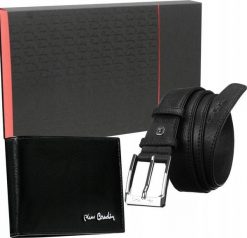 Pierre Cardin Zestaw prezentowy: skórzany portfel i pasek męski Pierre Cardin NoSize. Portfele męskie Pierre Cardin, bez wzorów. Za 451.30 zł.