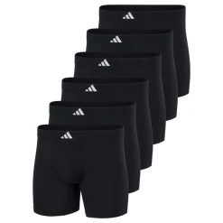 Bokserki Active Micro Tech 6 pak. Czarne bokserki męskie Adidas, bez wzorów, z materiału. Za 333.00 zł.