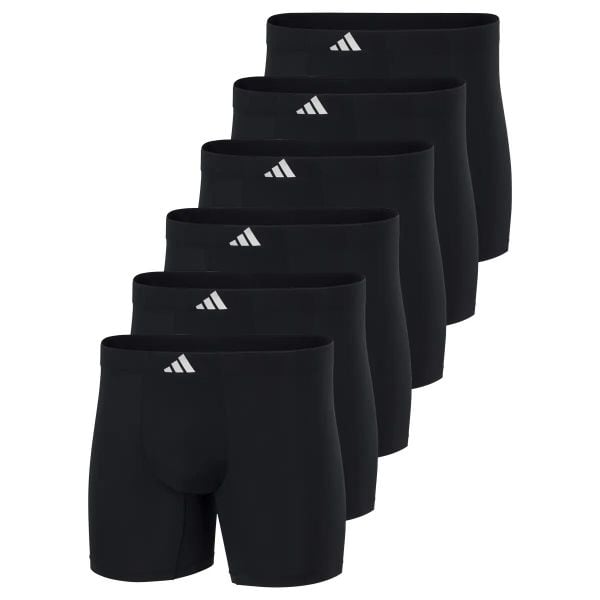 Bokserki Active Micro Tech 6 pak. Czarne bokserki męskie Adidas, bez wzorów, z materiału. Za 320.00 zł.