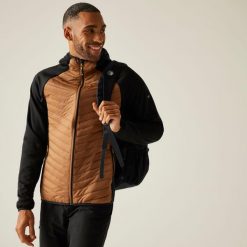 Kurtka męska hybrydowa Andreson. Brązowe kurtki męskie Regatta, m, bez wzorów, z puchu, sportowe, bez kaptura. Za 199.99 zł.