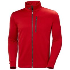 Kurtka polarowa męska Helly Hansen Crew Fleece Jacket. Czerwone kurtki sportowe męskie Helly Hansen, m, bez wzorów, z polaru, bez kaptura, trekkingowe. W wyprzedaży za 481.75 zł.