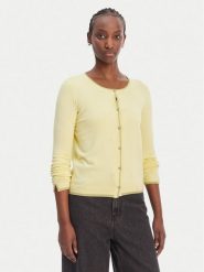 Liu Jo Kardigan WA6280 MS49I Żółty Regular Fit. Żółte kardigany damskie Liu Jo, xs, bez wzorów, z wiskozy, bez kołnierzyka. Za 429.99 zł.