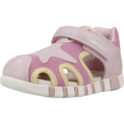 Sandały GEOX B SANDAL IUPIDOO GIR Rose. Czerwone sandały męskie Geox, bez wzorów, z syntetyku, sportowe, bez zapięcia. Za 207.99 zł.