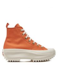 Converse Trampki Run Star Hike A09911C Brązowy. Brązowe trampki i tenisówki damskie Converse, bez wzorów, z materiału, bez zapięcia. Za 379.99 zł.