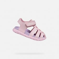 Sandały GEOX B SANDAL FUSBETTO GI Rose. Czerwone sandały męskie Geox, bez wzorów, z syntetyku, bez zapięcia. Za 176.99 zł.