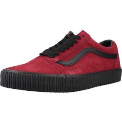 Buty VANS OLD SKOOL CREEPER Bordeaux. Czerwone buty zimowe męskie Vans, bez wzorów, ze skóry, bez obcasa, bez zapięcia. Za 404.44 zł.