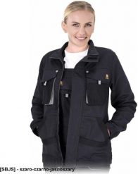 Reis - Bluza ochronna FIO, damska szaro-czarno-jasnoszary L. Brązowe bluzy damskie Reis, l, bez wzorów, bez ramiączek, bez kaptura. Za 70.80 zł.