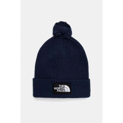 Czapka zimowa The North Face LOGO BOX POM BEANIE. Niebieskie czapki męskie The North Face, na zimę, bez wzorów. W wyprzedaży za 119.00 zł.