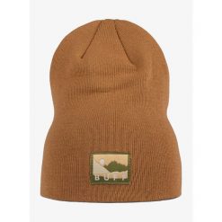 Czapka zimowa Buff Lilon Long - peanut. Brązowe czapki damskie Buff, na zimę, bez wzorów. Za 77.99 zł.