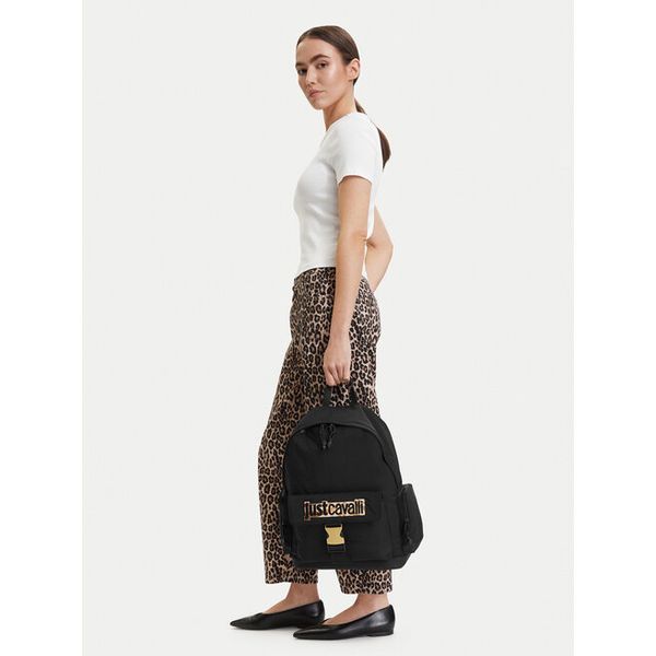 Plecak Just Cavalli. Czarne plecaki męskie Just Cavalli, bez wzorów, sportowe. Za 506.99 zł.