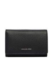 MICHAEL Michael Kors Portfel 32R6SJ6D3L Czarny. Czarne portfele damskie MICHAEL Michael Kors, ze skóry. Za 589.99 zł.