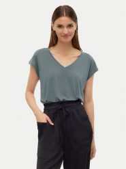 Vero Moda T-Shirt Filli 10247666 Zielony Relaxed Fit. Zielone t-shirty damskie Vero Moda, xs, bez wzorów, z syntetyku, bez kołnierzyka, bez ramiączek. Za 99.99 zł.