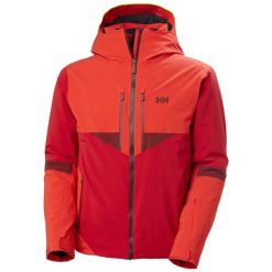 Kurtka narciarska Helly Hansen Kvitfjell. Czerwone kurtki sportowe męskie Helly Hansen, na zimę, m, bez wzorów, bez kaptura, narciarskie. Za 2,406.50 zł.