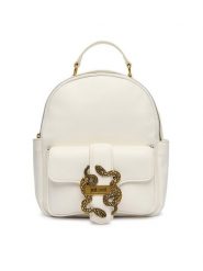 Just Cavalli Plecak 80RA4BA5 ZSA89 Biały. Białe plecaki damskie Just Cavalli, bez wzorów, ze skóry. Za 909.99 zł.