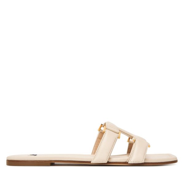 Klapki Elisabetta Franchi. Białe klapki damskie Elisabetta Franchi, bez wzorów, bez obcasa, bez zapięcia. Za 1,401.99 zł.