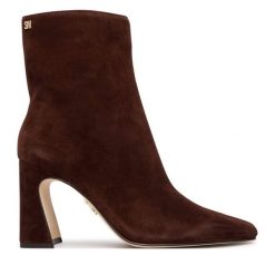 Botki Steve Madden. Brązowe botki damskie Steve Madden, bez wzorów, bez obcasa, na słupku, bez zapięcia. Za 769.99 zł.