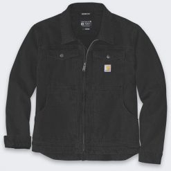 Kurtka męska Carhartt Rugged Flex Duck Berwick Black (.105748.N04.S007). Czarne kurtki męskie Carhartt, m, bez wzorów, bez kaptura. Za 576.29 zł.