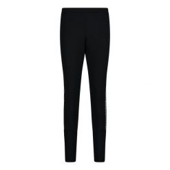 Damskie legginsy CMP. Czarne legginsy damskie CMP, bez wzorów, z materiału. Za 188.00 zł.